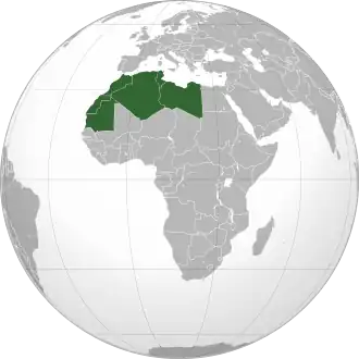 Členové svazu arabského Maghrebu