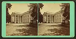 Main entrance of President's House, 1843-1917