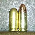 9 × 18 mm Makarov v porovnání s celoplášťovou 9 × 19 mm Parabellum