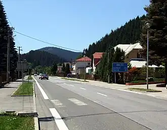 Hlavní silnice v Makově