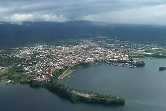 Letecký pohled na město