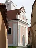 západní strana lodě
