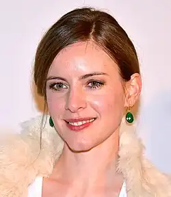 Malin Crépinová na udílení švédských filmových cen Guldbaggen, 2013