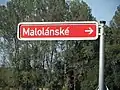 Odbočka do osady