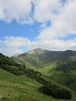 Pohled na Malý Kriváň z Belianské doliny