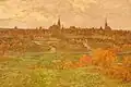 Josef Mandl Plzeň (výřez z lunetového obrazu)