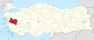 Poloha Maniské provincie na mapě
