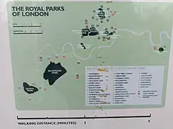 Umístění královských parků