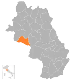 Monticiano na mapě