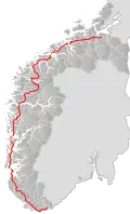 Trasa E39 v Norsku