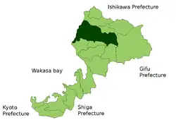 Fukui na mapě