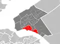 Umístění části města ve městě Almere