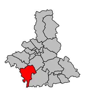 Kanton na mapě arrondissementu Troyes