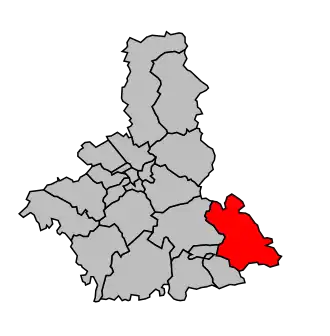 Kanton na mapě arrondissementu Troyes