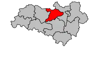 Kanton na mapě arrondissementu Confolens