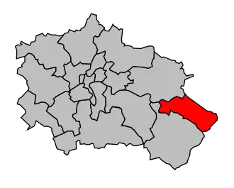 Kanton na mapě arrondissementu Orléans