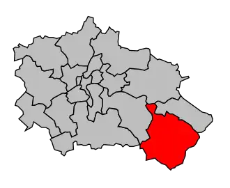 Kanton na mapě arrondissementu Orléans
