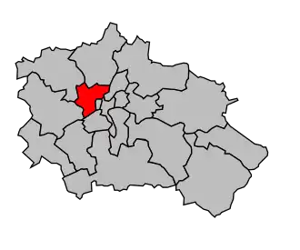 Kanton na mapě arrondissementu Orléans