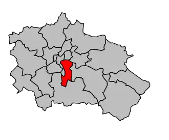 Kanton na mapě arrondissementu Orléans