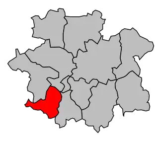 Kanton na mapě arrondissementu Villeneuve-sur-Lot