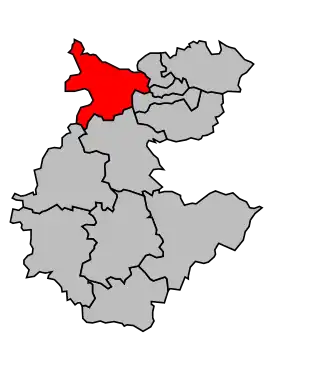 Kanton na mapě arrondissementu Épernay