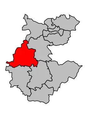 Kanton na mapě arrondissementu Épernay