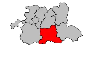 Kanton na mapě arrondissementu Cambrai