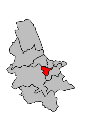 Kanton na mapě arrondissementu Saint-Omer