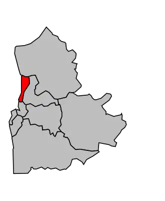 Kanton na mapě arrondissementu Boulogne-sur-Mer