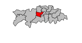 Kanton na mapě arrondissementu Clermont-Ferrand