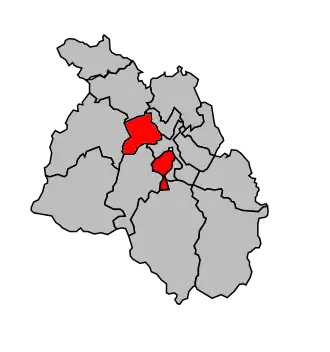 Kanton na mapě arrondissementu Oloron-Sainte-Marie
