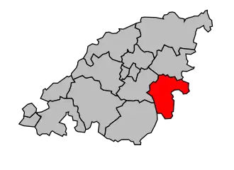 Kanton na mapě arrondissementu Chalon-sur-Saône