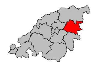 Kanton na mapě arrondissementu Chalon-sur-Saône