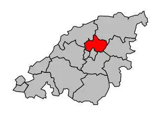 Kanton na mapě arrondissementu Chalon-sur-Saône
