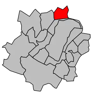 Kanton na mapě arrondissementu Saint-Germain-en-Laye