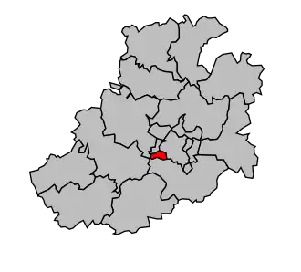 Kanton na mapě arrondissementu Amiens