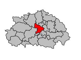 Kanton na mapě arrondissementu Albi