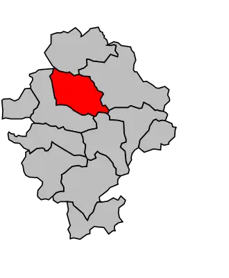 Kanton na mapě arrondissementu Draguignan