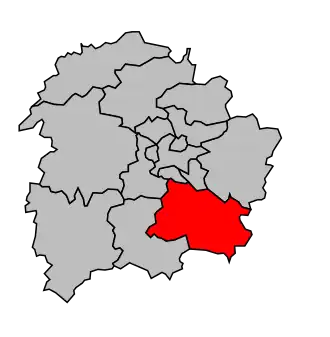 Kanton na mapě arrondissementu Poitiers