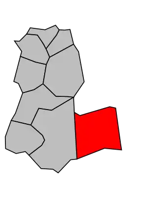 Kanton na mapě arrondissementu L'Haÿ-les-Roses