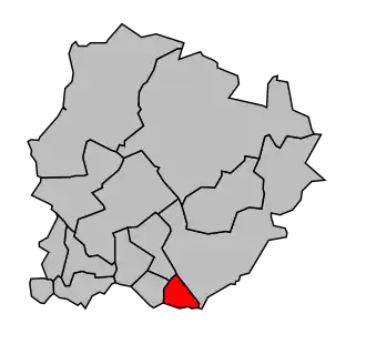 Kanton na mapě arrondissementu Sarcelles