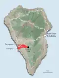 Rozsah lávového pole k 23. listopadu