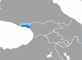 Mapa rozšíření jazyka