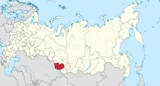Barnaul na mapě