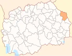 Poloha opštiny Delčevo