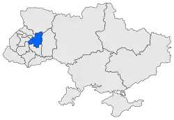Archieparchie Ternopil-Zborov na mapě