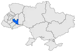 Eparchie Bučač na mapě