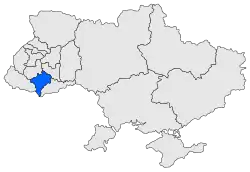 Eparchie Kolomyja na mapě