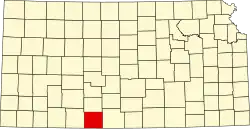 Comanche County na mapě Kansasu
