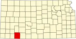 Meade County na mapě Kansasu